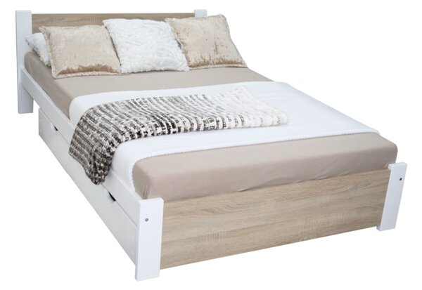 LAPIS ágy + matrac + ágyrács AJÁNDÉK, 90x200, sonoma