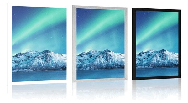 Poszter sarkvidéki aurora
