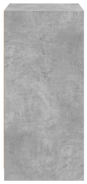 Betonszürke szerelt fa ruhásszekrény 48 x 41 x 102 cm