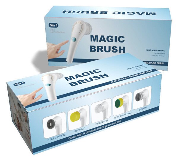 Magic Brush Forgófejes elektromos mosogató kefe
