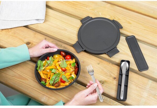Ezüstszínű rozsdamentes acél utazó evőeszköz készlet 3 db-os Make & Take – Brabantia