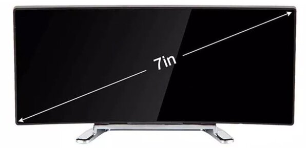 Digitális ébresztőóra ívelt LCD kijelzővel