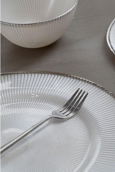 Ezüstszínű rozsdamentes acél evőeszköz készlet 16 db-os Modern retro – Premier Housewares