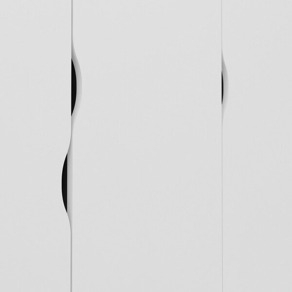Oslo fehér ruhásszekrény, 147 x 200 cm - Tvilum