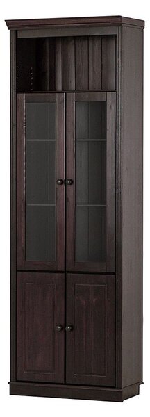 Barna borovi fenyő tálalószekrény 74x223 cm Anita – Støraa