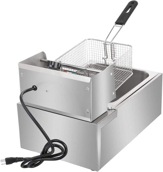 6 literes elektromos fritőz,olajsütő - 2500W
