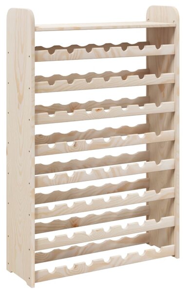 Tömör fenyőfa bortartó állvány tetővel 72,5 x 25 x 111,5 cm