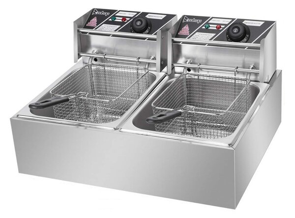 12 literes elektromos fritőz,olajsütő - 2*2500W