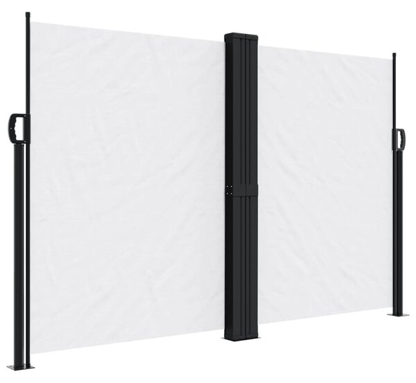 Fehér behúzható oldalsó napellenző 160 x 600 cm