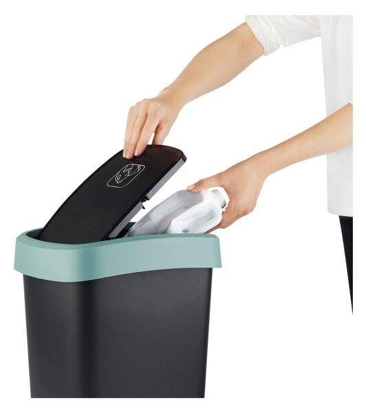 Szemetes újrahasznosított műanyagból 50 l Twist - Rotho