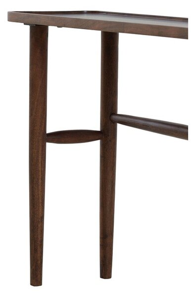 Barna akácfa konzolasztal 30x120 cm Qiano – Light & Living