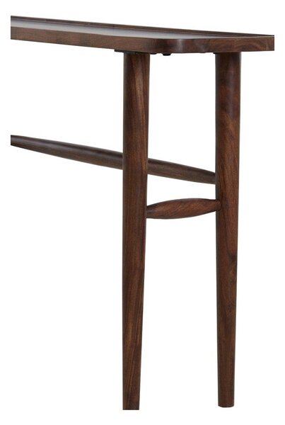 Barna akácfa konzolasztal 30x120 cm Qiano – Light & Living
