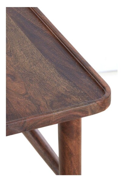 Barna akácfa konzolasztal 30x120 cm Qiano – Light & Living