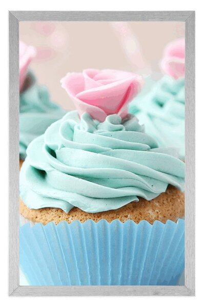 Poszter színes édes cupcakes