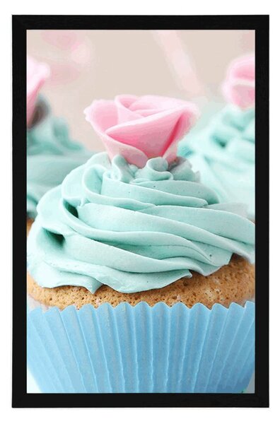 Poszter színes édes cupcakes