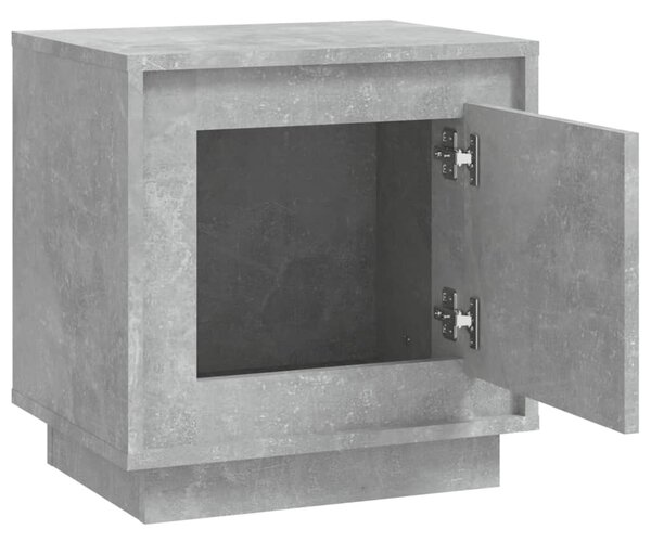 Betonszürke szerelt fa éjjeliszekrény 44 x 35 x 45 cm
