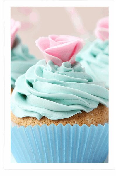 Poszter színes édes cupcakes