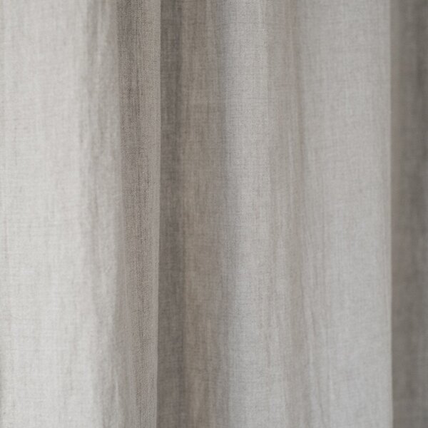 Night Time bézs len függöny, 250 x 140 cm - Linen Tales