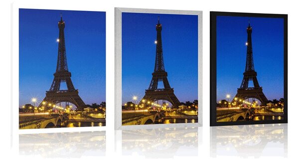 Poszter Eiffel torony éjjel