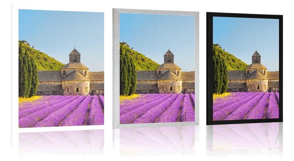 Poszter Provence levendulamezőkkel
