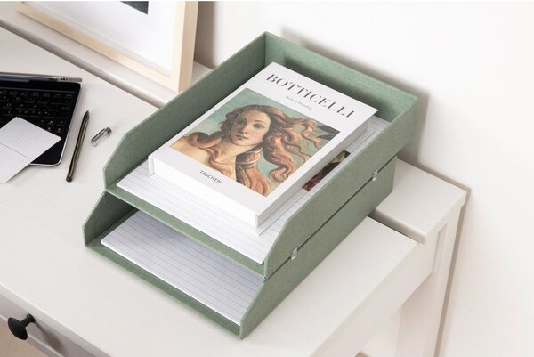 Zöld karton rendszerező szett 5 db-os dokumentumokhoz Holger Canvas Paper Laminate – Bigso