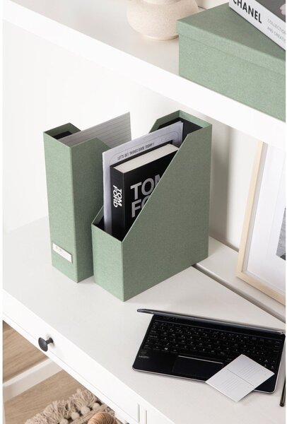 Zöld karton rendszerező szett 5 db-os dokumentumokhoz Holger Canvas Paper Laminate – Bigso