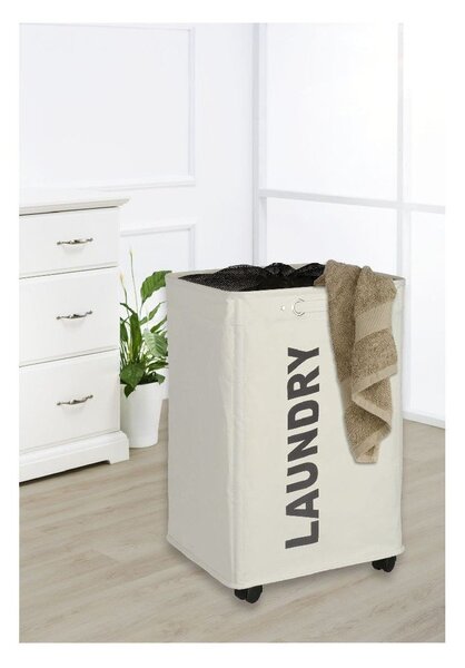 Quadro bézs szennyeskosár, 79,2 l - Wenko