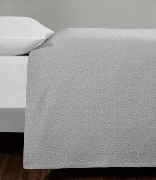 Szürke pamut ágytakaró franciaágyra 200x230 cm Serenity – Mijolnir