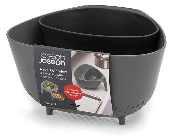 Colanders kompakt szürke tésztaszűrő - Joseph Joseph
