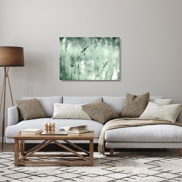 Üveg kép - Zöld rét (70x50 cm)
