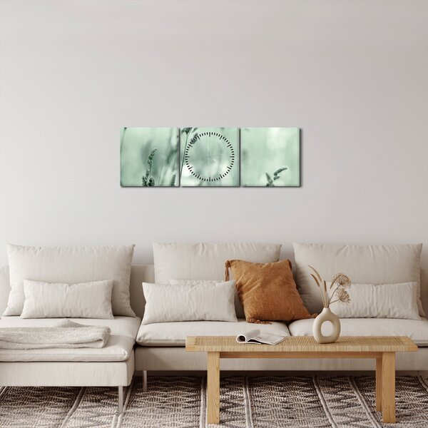 Kép - Zöld rét (órával) (90x30 cm)
