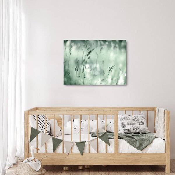 Üveg kép - Zöld rét (70x50 cm)