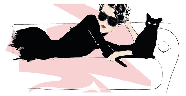 Kép - Fashion lady (120x50 cm)