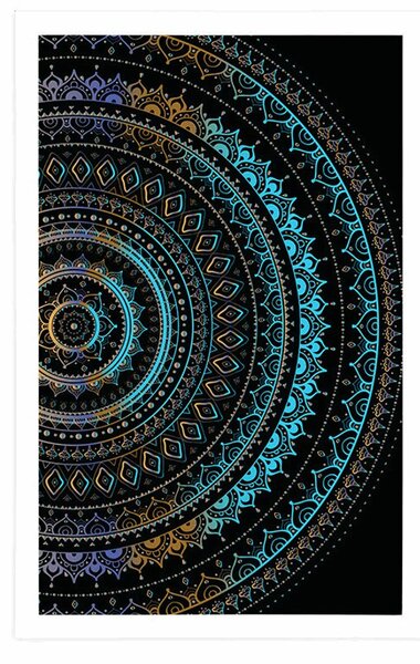 Poszter Mandala nap mintával