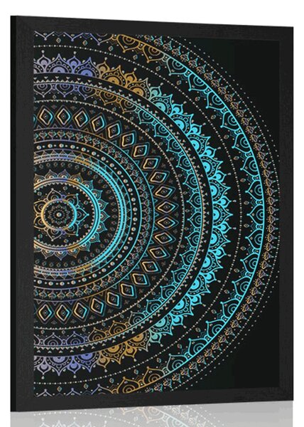 Poszter Mandala nap mintával