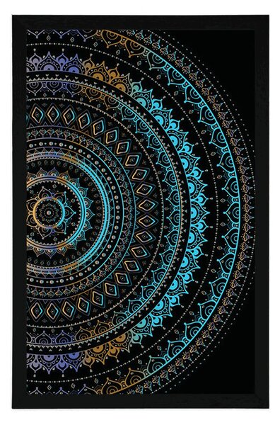 Poszter Mandala nap mintával