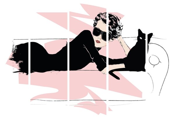 Kép - Fashion lady (150x105 cm)