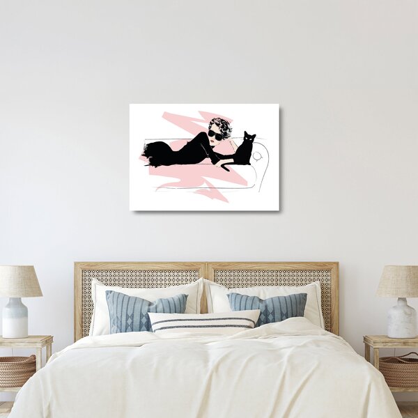 Üveg kép - Fashion lady (70x50 cm)