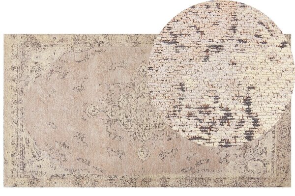Bézs pamutszőnyeg 80 x 150 cm MATARIM