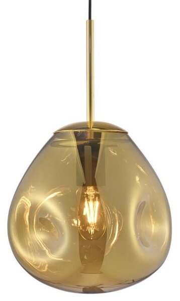 Time for home Vitrion aranyszínű üveg függőlámpa 25 cm