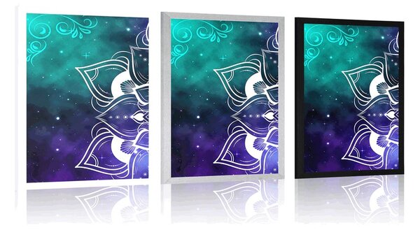 Poszter modern Mandala része keleti mintával