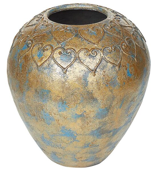 Terrakotta Dekor váza 33 Arany Kék NIDA