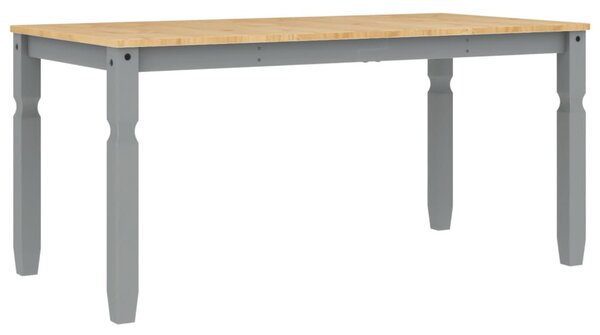 Corona szürke tömör fenyőfa ebédlőasztal 160 x 80 x 75 cm