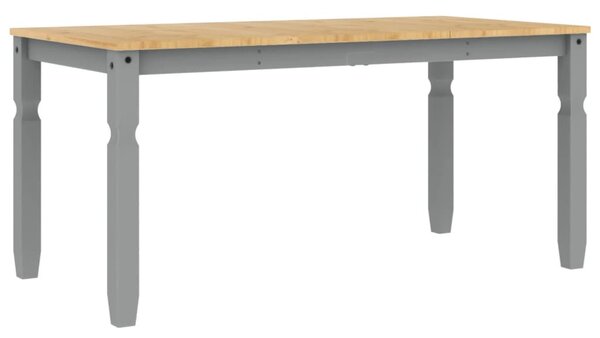 Corona szürke tömör fenyőfa ebédlőasztal 160 x 80 x 75 cm