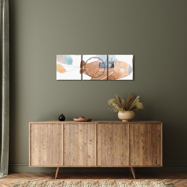 Kép - Akvarell elefánt egy repülőgépen (órával) (90x30 cm)