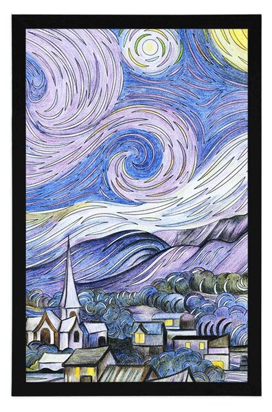 Poszter reprodukció Starry Night - Vincent van Gogh