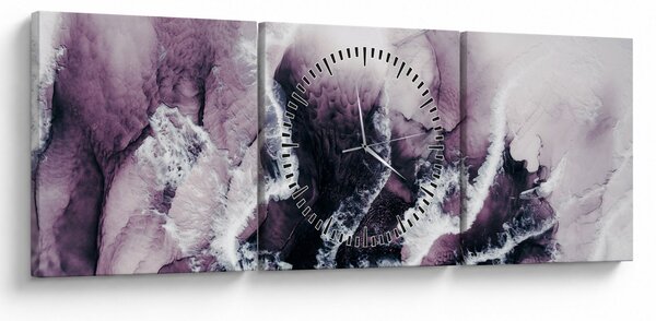 Kép - Lila márvány N⁰2 (órával) (90x30 cm)
