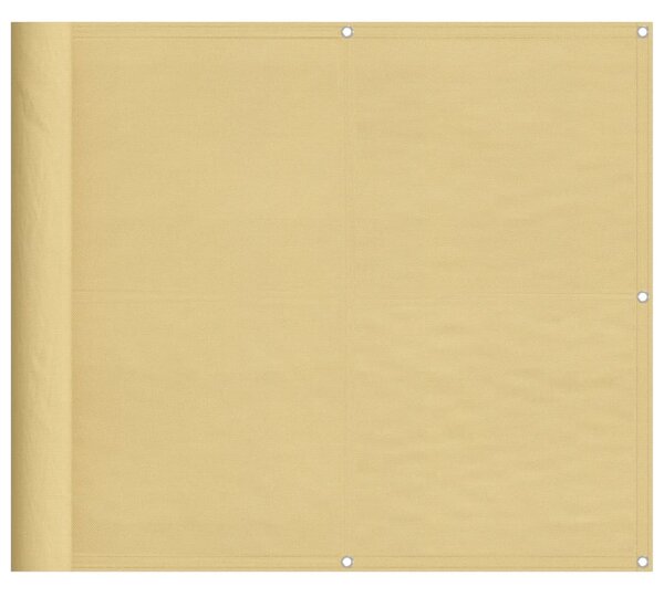 Homokszínű 100% oxford poliészter erkélyparaván 90 x 300 cm