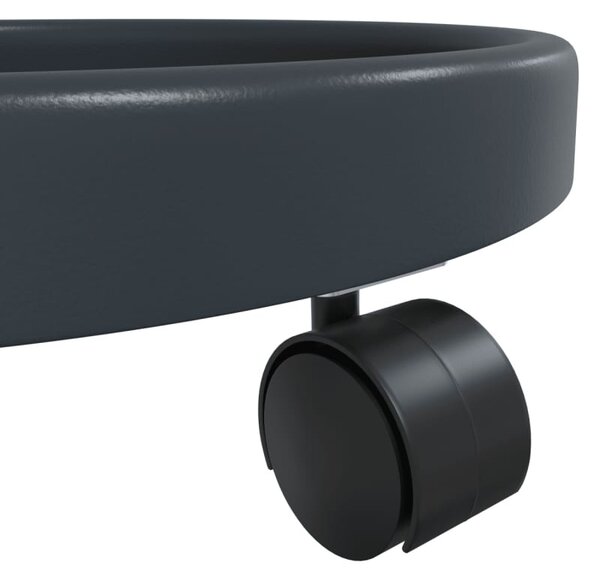 VidaXL 2 db szürke kerekes virágtartó átmérő 34 cm 35 kg