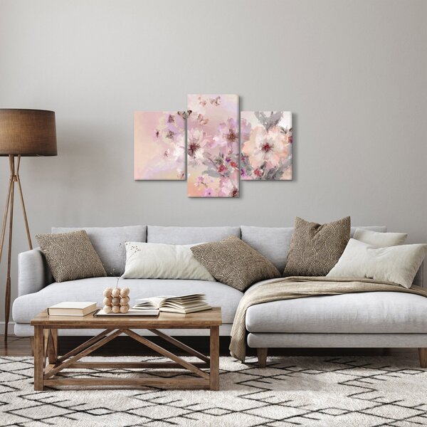 Kép - Művészeti kollázs pillangókkal (90x60 cm)